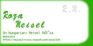 roza meisel business card
